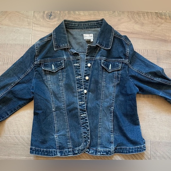 **24 HR CHRISTMAS SALE** VINTAGE SUPER CUTE FITTED MED DARK ROUNDED HEM EUC - Picture 5 of 9